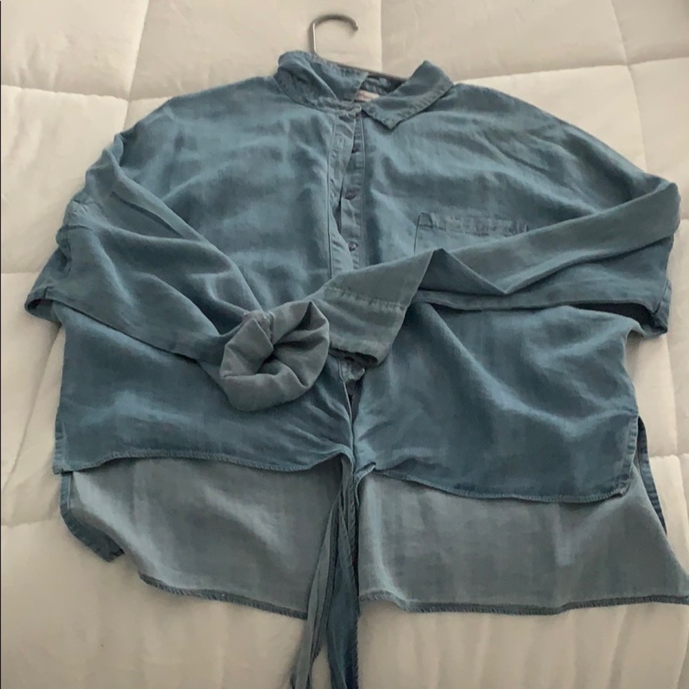 denim button down